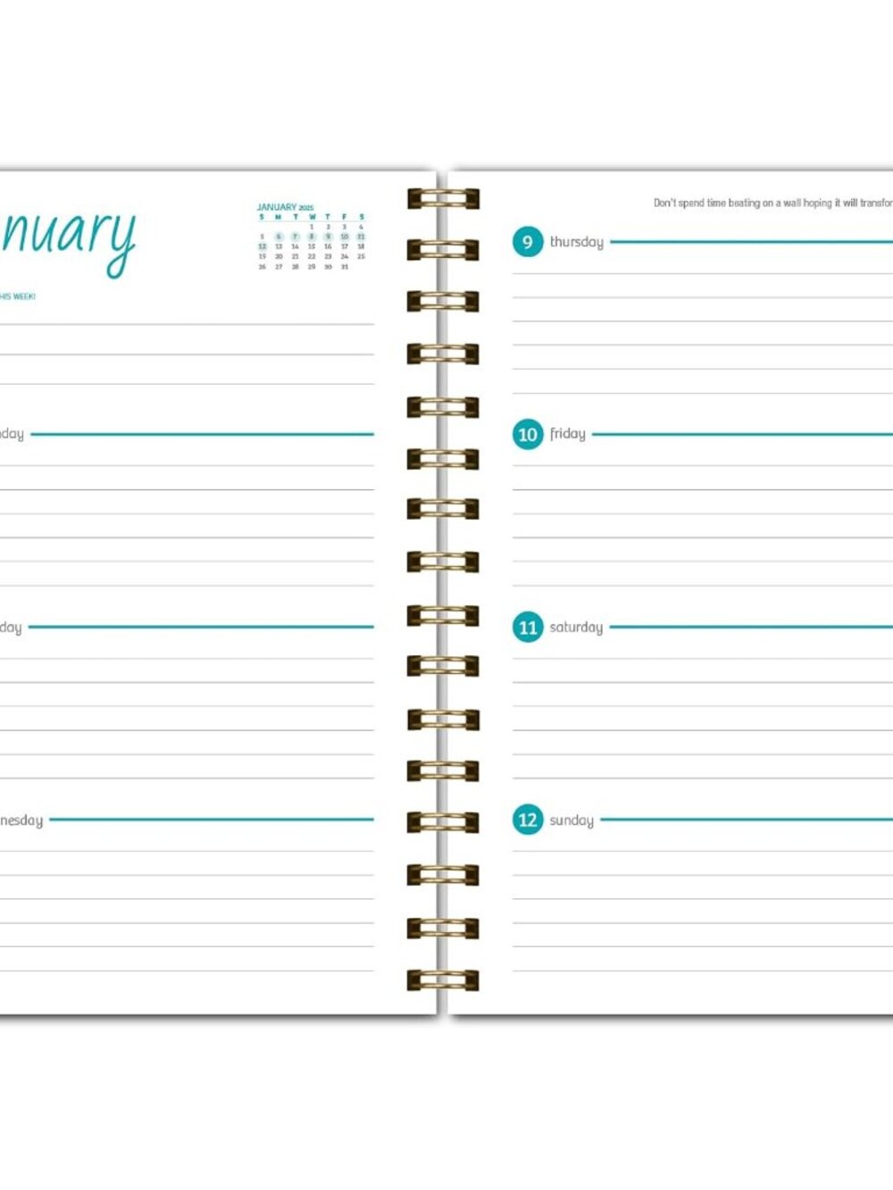 HARDCOVER 2025 Planner, 5.5"x8": 14 Months November 2024 - December 2025, Daily - Picture 5 of 8
